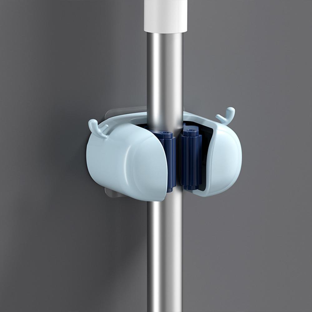 

1 шт., крючок для швабры для ванной комнаты, не оставляющий следов синий