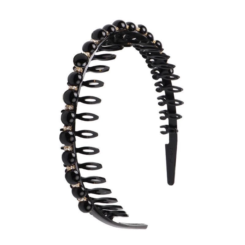 

Элегантная нескользящая заколка для волос с жемчугом и зубцами для взрослых