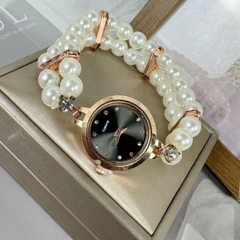 Xianqi Fashion Women's Pearl Bracelet Watch New Elastic Rope Bracelet Personalized Women's Watch