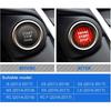 FLUGGESCHWINDIGKEIT Carbon Faser Auto Motor Start-Taste Aufkleber für Lexus IS250 IS200 IS300 ES350 ES330 GS350 GS300 NX300 NX200T RX350 RX300 LX RC (rot)