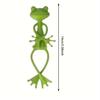 5pcs Frog Plant Stand Green Frog Plant Supports Cute Stable Support for Small Potted Plants Succulents Planter Decorations