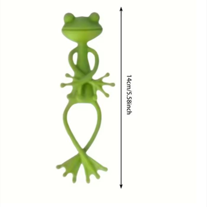 5pcs Frog Plant Stand Green Frog Plant Supports Cute Stable Support for Small Potted Plants Succulents Planter Decorations