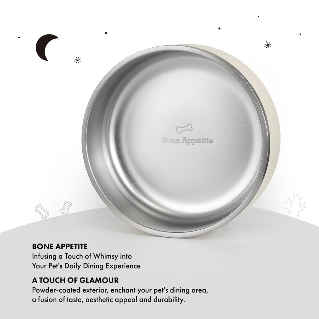 GRANDTIES Vakuově izolovaná miska pro domácí mazlíčky, psy a kočky, Stylový prémiový design, Udržuje jídlo horké a studené, S protiskluzovou základnou, Perfektní pro domov nebo