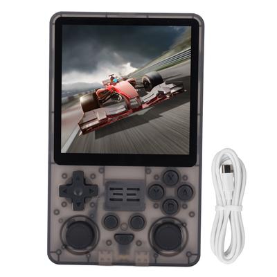 RGB20SX Handheld Spielkonsole Transparent Schwarz Dual Joystick 4 Zoll IPS Bildschirm 5000mah Tragbare