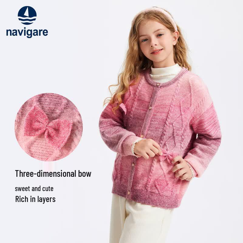 Navigare Girls' Gradient Knit Cardigan