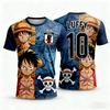 2026 Japan One Piece Luffy Football Jersey T-shirt Kids Football Special Jersey Kit Adult Men's/Women's Quick-Drying Sweatshirt
