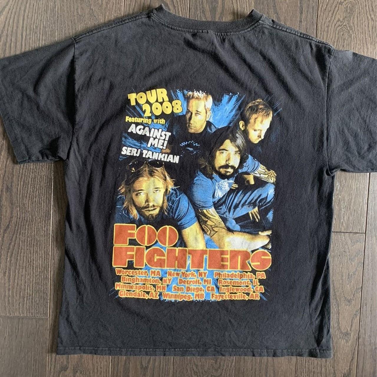 Vintage Foo Fighters Tour T-Shirt, Unisex hort Sleeve Cotton shirt Size S-5XL S