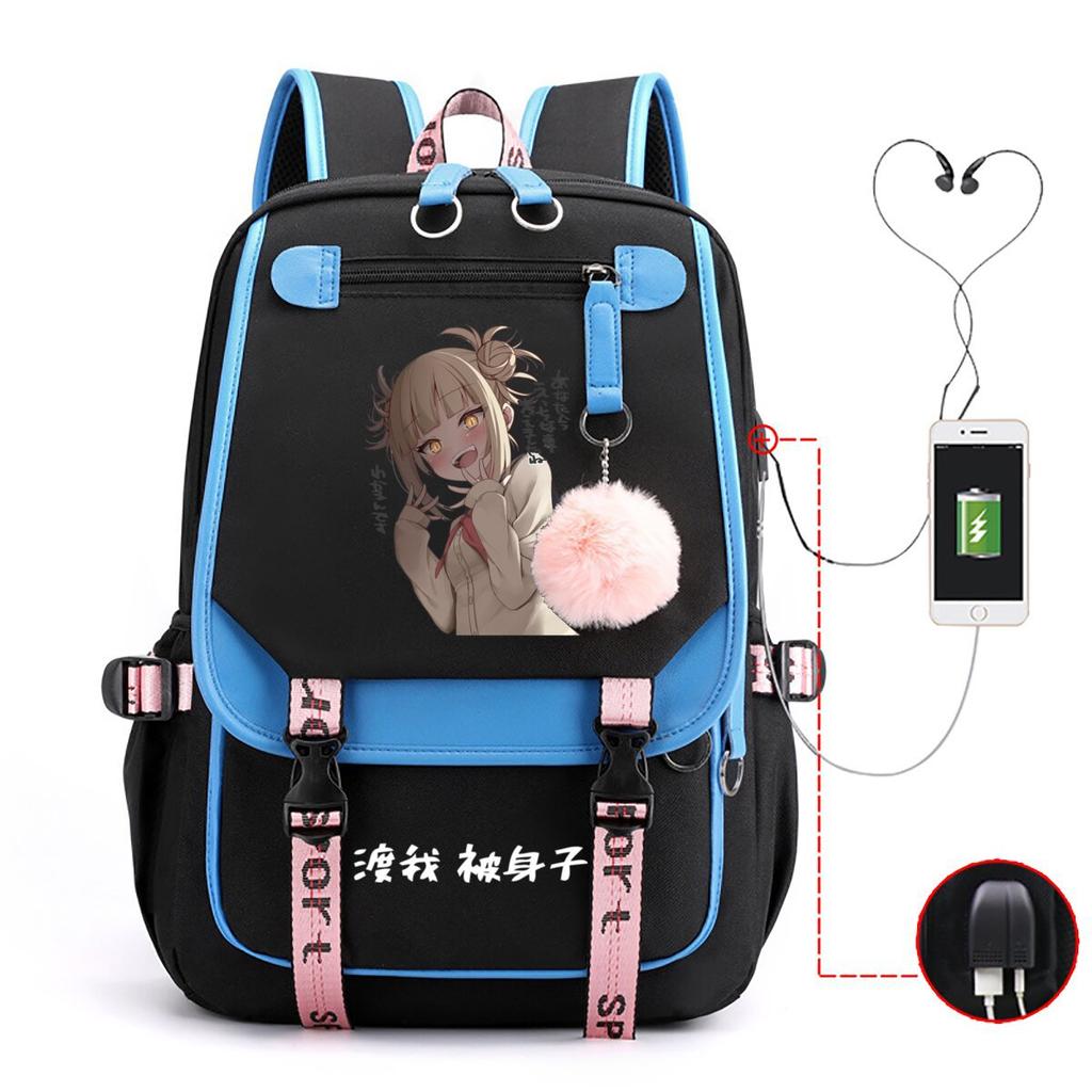 My Hero Academy Has the Same Peripheral Backpack, Animation Two-dimensional Printing, Primary and Secondary School Schoolbag.