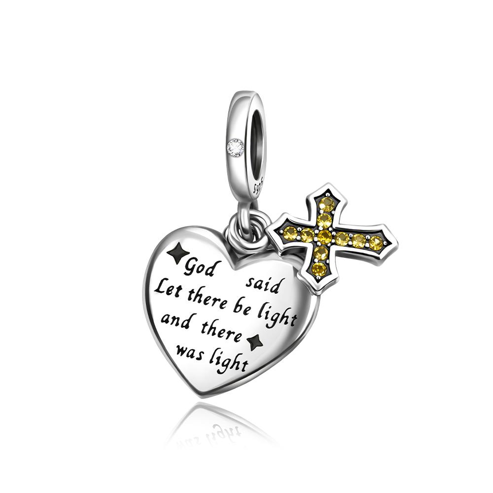 

Ahthen copper Bead Charms Religious Dangle Charm fit Snake Chain Bracelets Necklaces for Women Jewellery Making