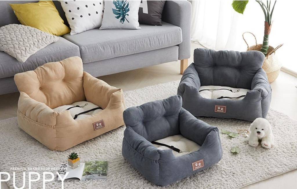 Thai Sawadee Pet Pet Pet Car Pet Car Seat Sofa, Seat, Seat, Supplies, (Gray)