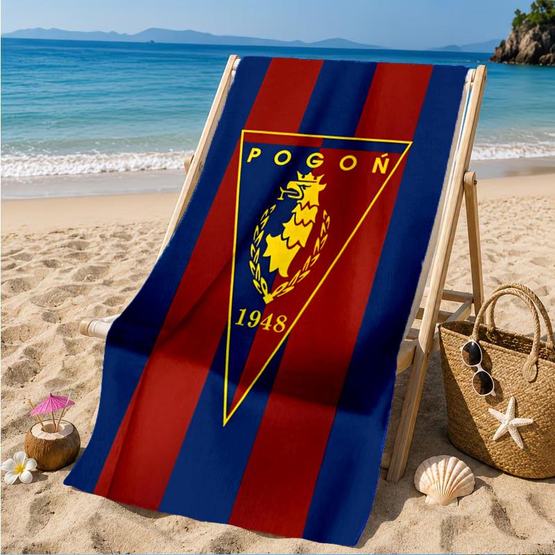 Pogoń Football Crest Beach Towel, Quick-drying, Easy to Care for, Suitable for Both Fitness and Beach Vacations,Sports Essential