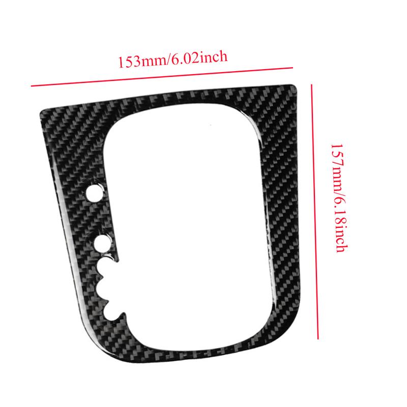 Gear Shift Panel Interior Trim Carbon Fiber Look Finish Compatible with Volkswagen Golf 6 GTI MK6 2008 2009 2010 2011 2012 2013