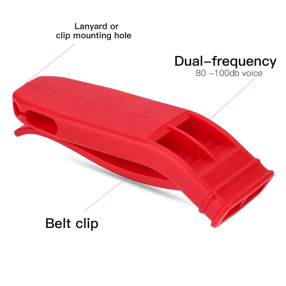

4 шт. многофункциональные двухчастотные спортивные свистки для экстренного выживания на открытом воздухе