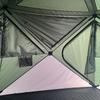 Automatic Quick-Open Double-Layer Camping Tent 3-5 People Waterproof Outdoor Shelter With Fiberglass Poles Green