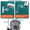 Universal 1080° Swivel Extender Faucet Aerator Splash Resistant Filter Kitchen Washbasin Faucet Aerator Nozzle Faucet Robot Arm