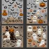 Halloweenské samolepky na okno Samolepky na dekoraci skleněného okna v obývacím pokoji PVC statické samolepky