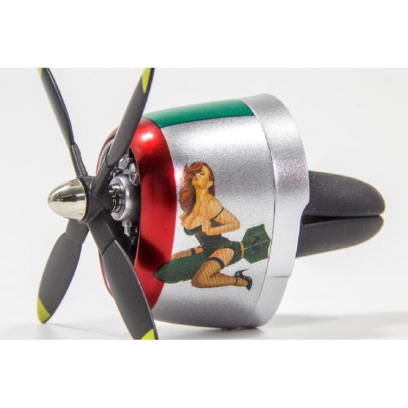 Varga Girl P-47 Air Freshener, Vent Clip, Men's Car Accessory, Long Lasting Odor Eliminator