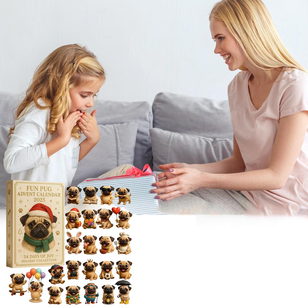 2D Plochý Akrylový Mystery Box 24ks Přívěsek s Krabičkou Letadla Zábavný Vánoční Odpočítávací Kalendář