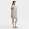 FILA Original Solid Color American Vintage Versatile Polo Dress Women Dresses Gray F51W529316F-MG