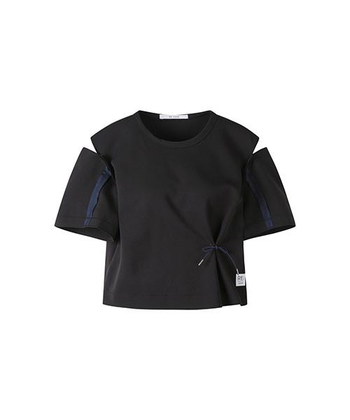 RECODE Slit Shoulder Top_Rqsam23587Bkx