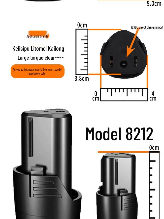 12V Lithium Battery Hand Drill 7212 with Puli Tuo, 8213 En Bao Zhi Pu, and 8212 De Chuang Mei Kai Long Batteries