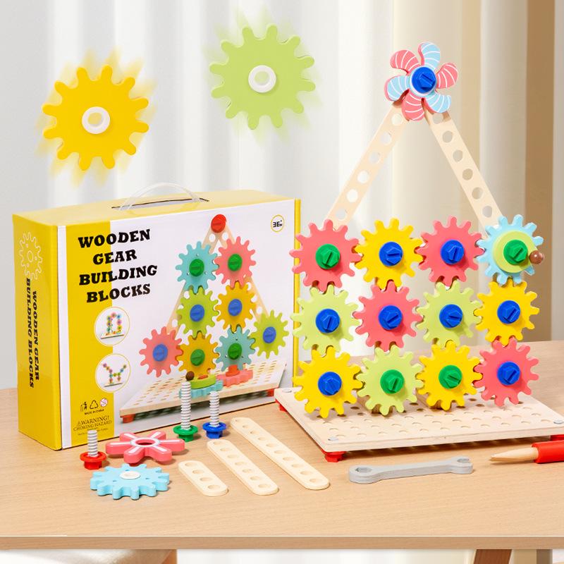 Early Learning Interlocking Gear Blocks for Hand-Eye Coordination and Color Recognition