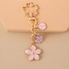 Fashion Colorful Flower Keychain for Car Key Women Men Handbag Pendant Key Rings Accessories DIY Jewelry Gifts