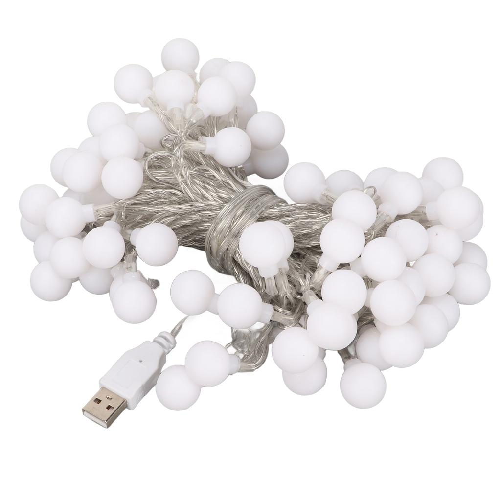 Ball String Light Waterproof USB Powered Colorful Decorative LED Lamp String for Christmas Party
