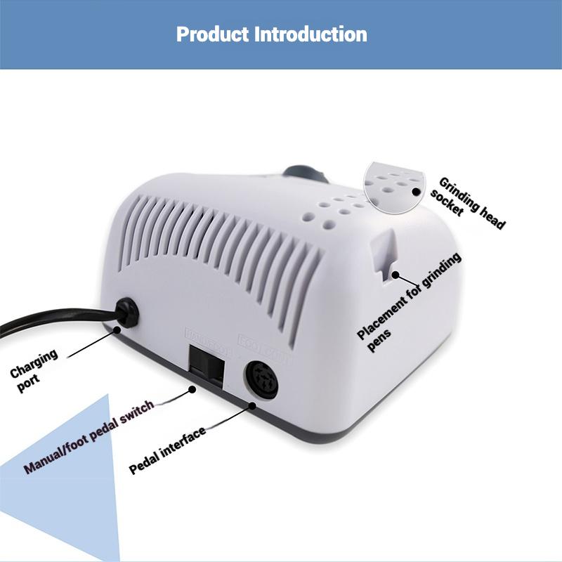 Strong-201 Professional Nail Polisher/adjustable Speed/nail Polishing/carving/manicure Electric Polisher