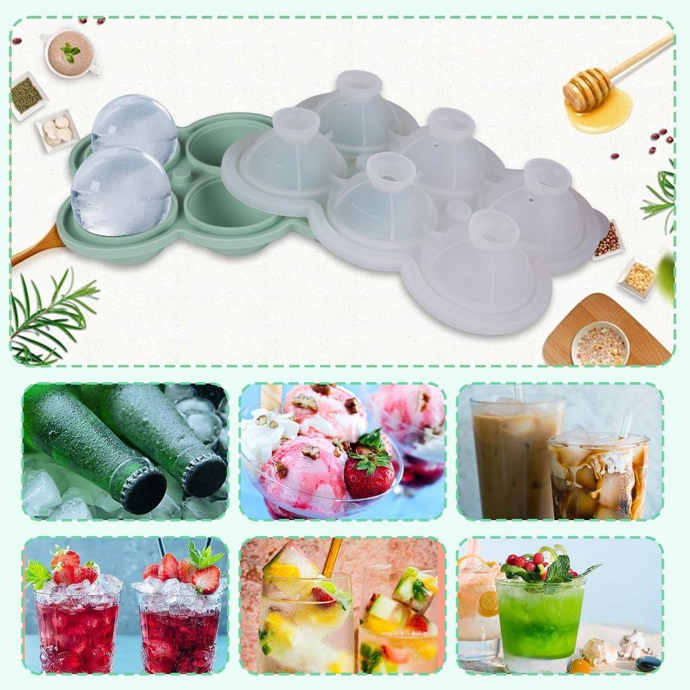 Easy Twist Release Ice Block Mold Free of BPA Silicone Ice Cube Mold Ice Ball Molds  Ice Making