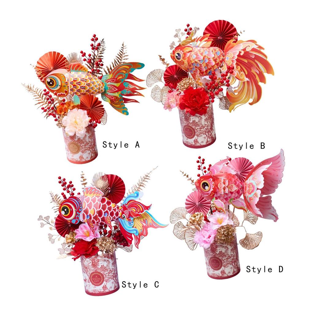 DIY Flower Basket Artificial Tree Floral Arrangements Chinese S Ornament