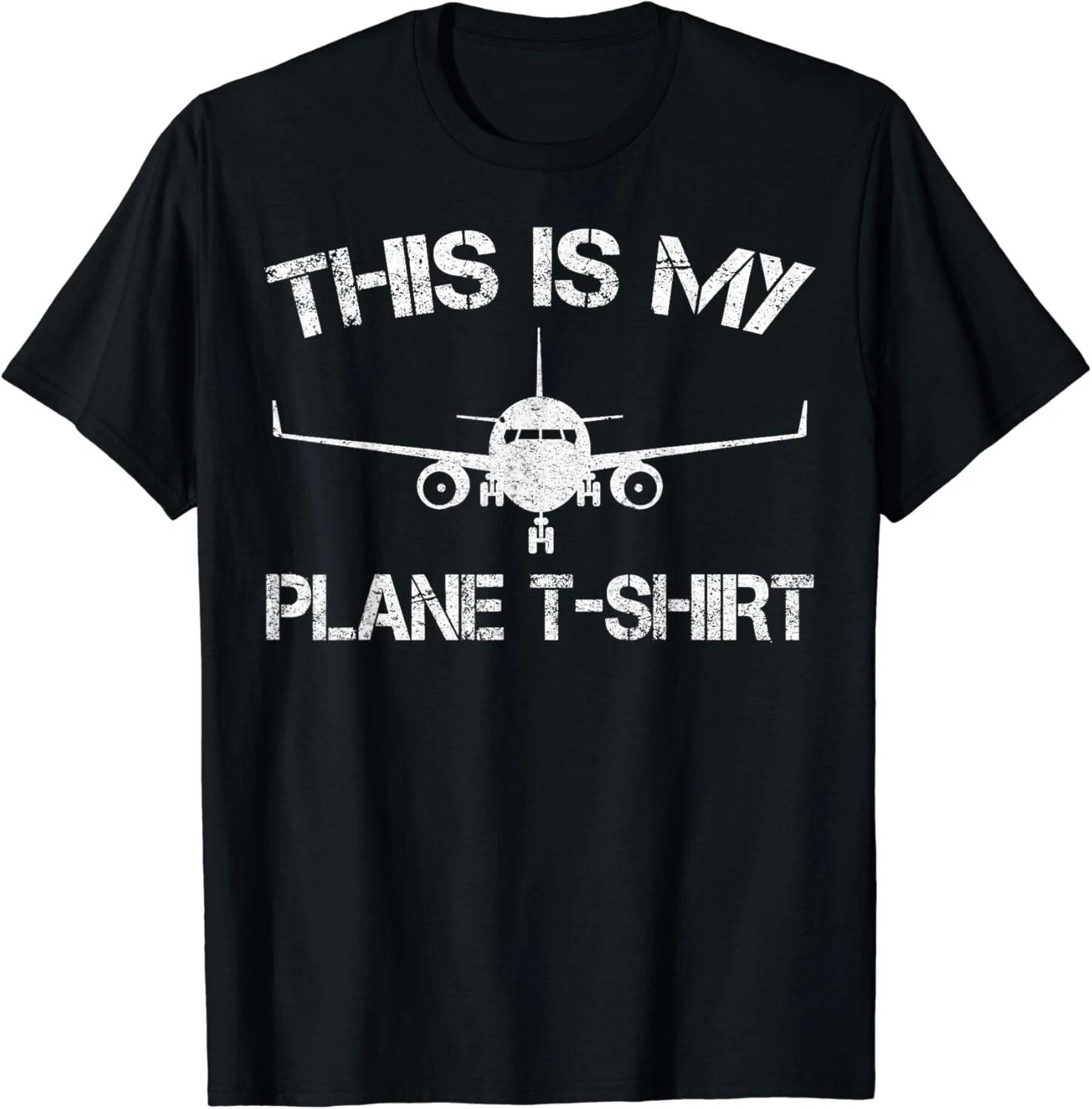 This Is My Plane T-Shirt Airplane Pilot Gift Unisex T-Shirt XL