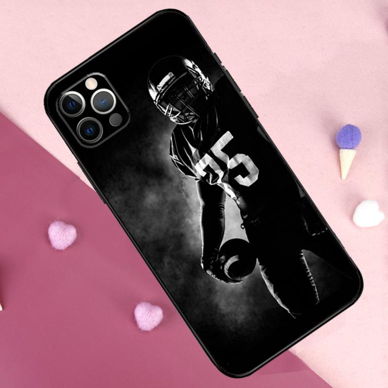 

American Football Phone Case For iPhone 11 12 13 14 15 16 Pro Max Mini 14 15 16 Plus X XR XS Max 7 8 Cover iPhone 16