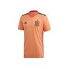 Logo Print V-Neck Short Sleeve T-Shirt Men Tops Orange FI6247