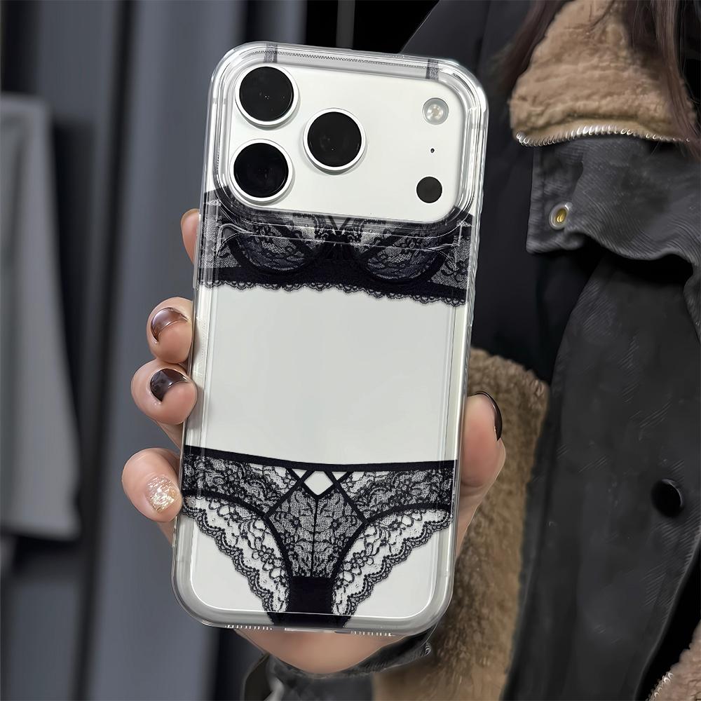 Hot Girl Style Funny Underwear Phone Case For Iphone 14 Pro Max 16 15 14 Pro 13 17 Air 12 11 15 Plus Shockproof Soft Cover