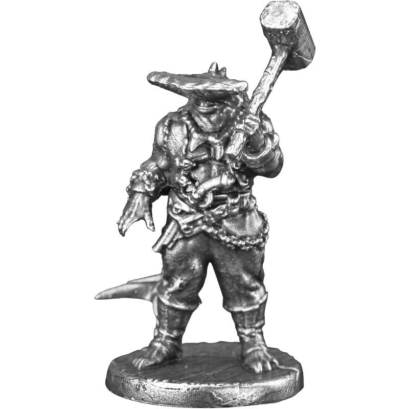 Solid Metal Blood Ocean Shark Warrior Miniature Wargame Figure Unpainted Collectible Gift For Men Car Interior Decoration