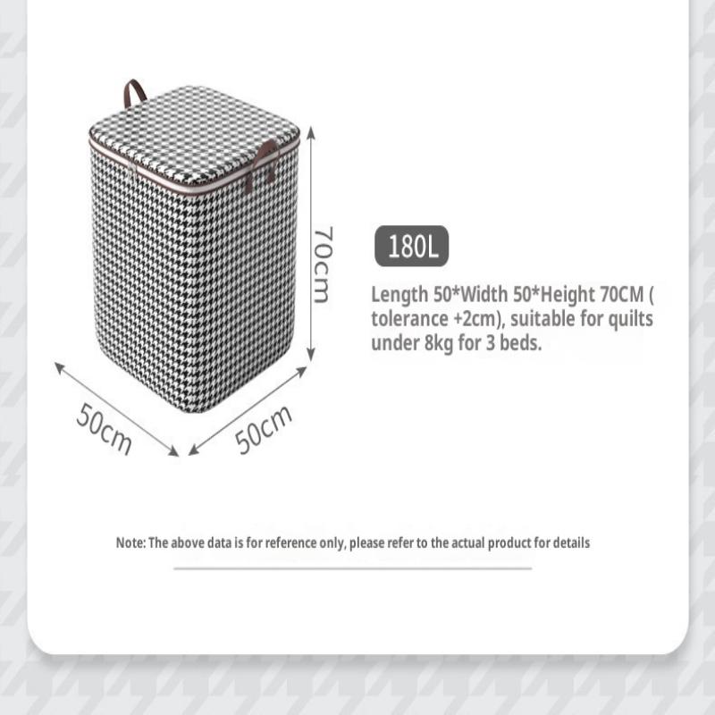 220L Big Size Clothes Storage Box With Cover Large Laundry Basket Organizer Bag For Baby Foldable