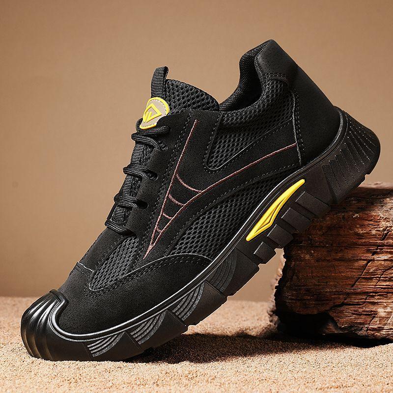 Fashion Gray Mountain Men's Casual Sneakers Jogging Korean Lightweight Walking Summer Sale Comfortable Wide Male Sports Shoes Breathable