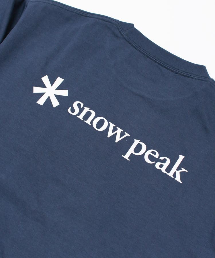 Snow Peak SP Logo Pocket L/S T-Shirt EC-TS-25AU014, Cut and Sew, Long Sleeve T-Shirt, Men's and Women's, Off White, Size M