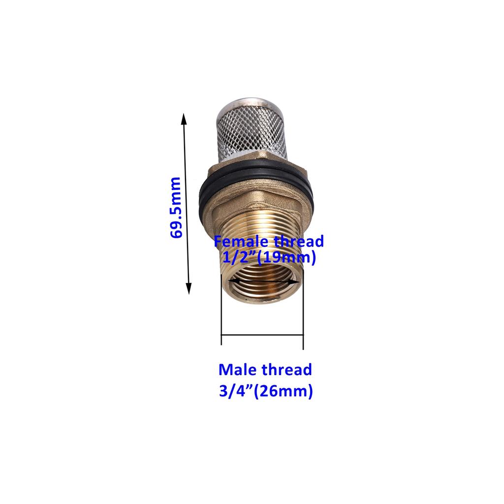 1/2" Thread Stainless Steel Mesh Hose Micro-filter Kit 4mm-20mm Garden Irrigation Car Wash Aquarium Fish Tank Water Filters 5Pcs