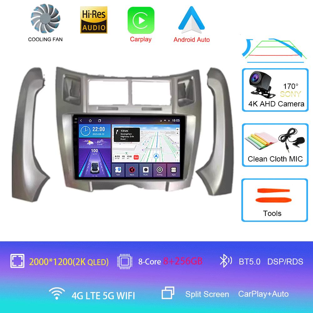 For Toyota Yaris Vizi 2005 2006 2007 - 2012 Carplay Car Multimedia Player Radio XP90 Car Radio Android 14 Auto GPS Navigator