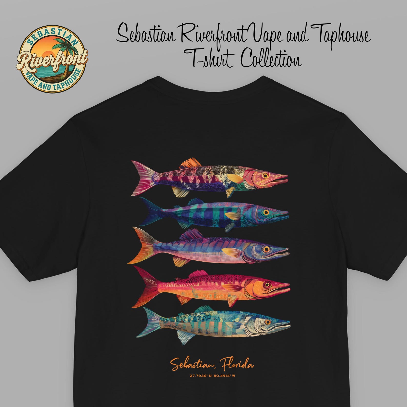 Colorful Barracudas Sebastian, Florida - Sebastian Riverfront Vape and Taphouse 2XL