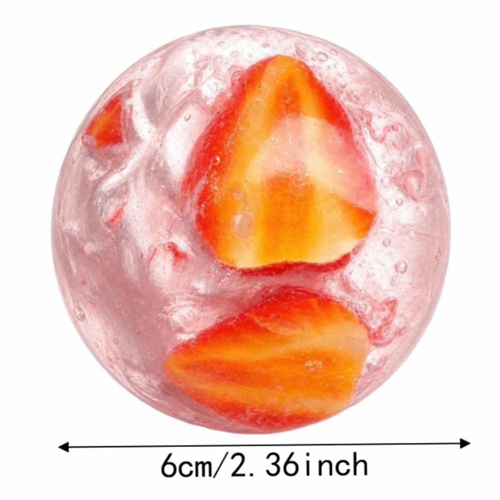 Crunchy Strawberry Squeeze Ball Sound Effects Strawberry Pinch for Kids Adults