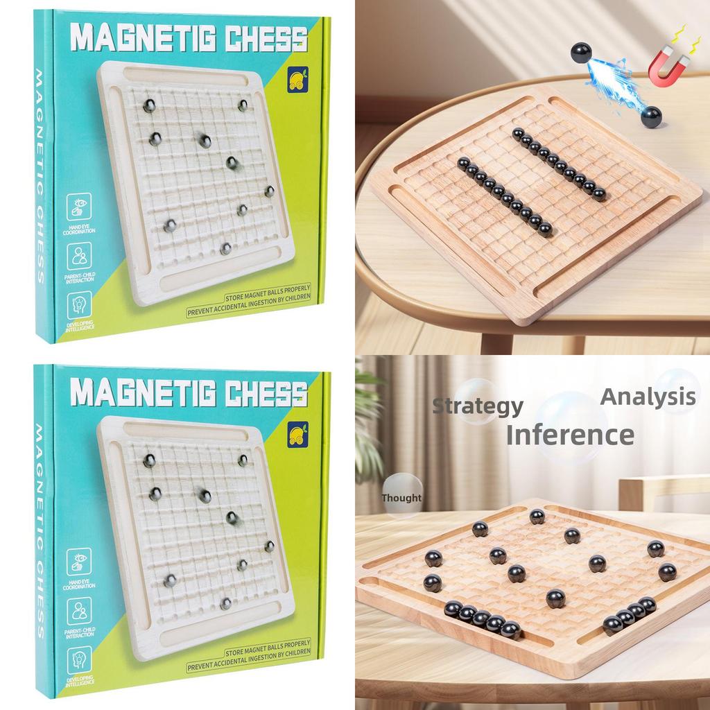 Family Friendly Chess Game With Wooden Construction And Educational Play