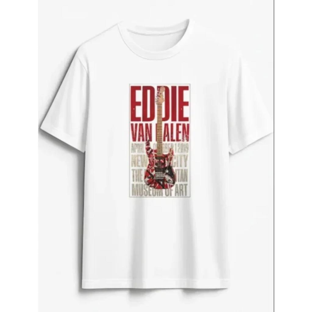 Herr T-shirt Eddie Van Halen Grafiskt Tryck Bomull Avslappnad Unisex Streetwear Herrkläder Andningsbara Toppar Vintage Mode T-shirt