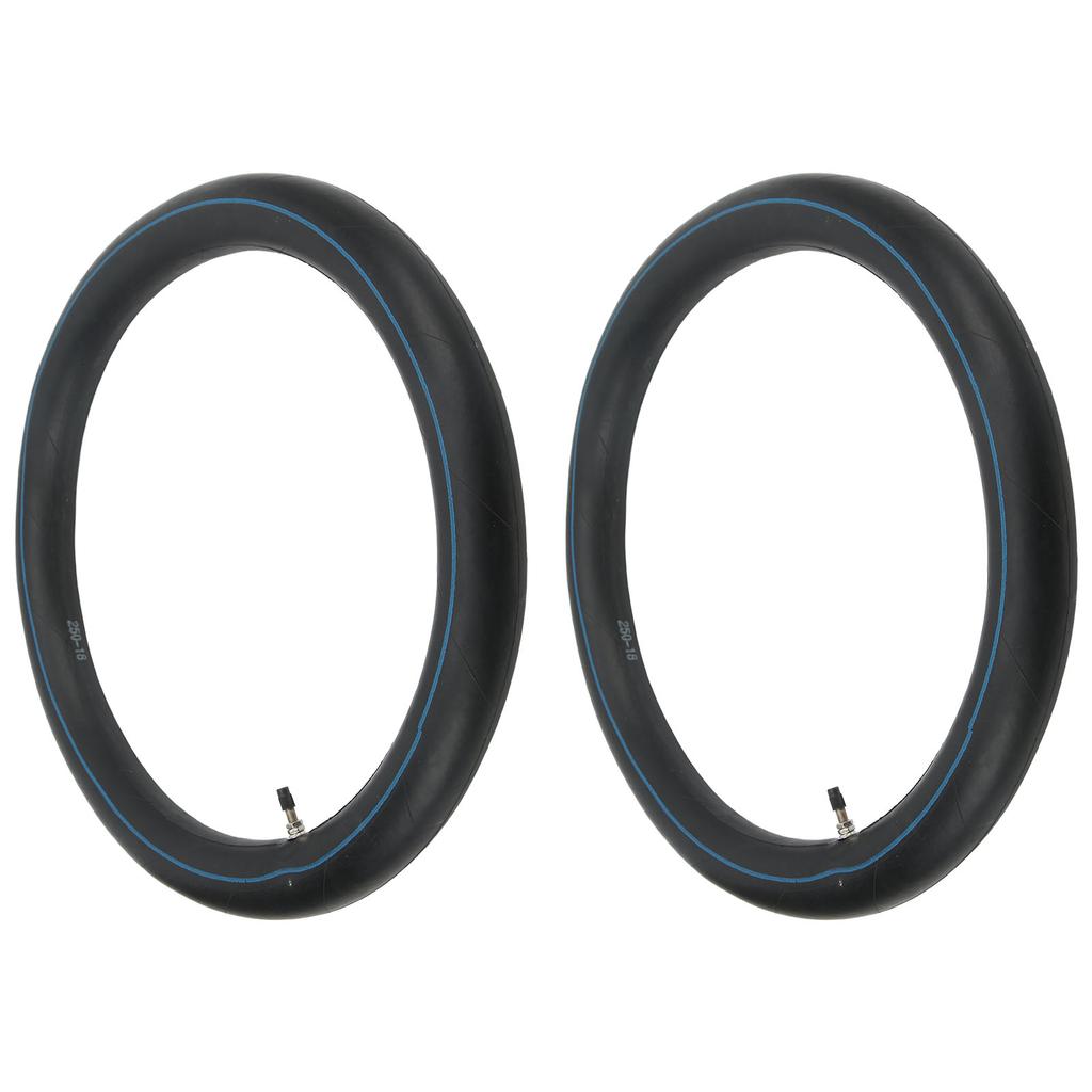 2 Pcs 2.50‑18 Tube Tyre with TR 4 Straight Valve Stem for 18 Inch Wheel Rim Motorcycle SUV
