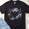 Cryptid Shirt, Mothman Merch Graphic Tee, I Want To Believe T-Shirt, Supernatural Goth Clothes, Respect The Locals National Park Top