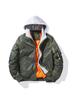 Giacca Bomber MA1 da Uomo - Invernale Ispessita Stile Baseball, Vestibilità Larga Casual, Capo Esterno in Cotone per l'Aeronautica