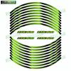 For NINJA ZZR1200 ZZR1400 ZZR1100 motorcycle 17 inch front and rear wheel decals reflective rim stickers decoration