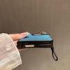 Funda con cordón de cuero brillante para Z Flip7: A Prueba de Caídas, Moderno y Protector